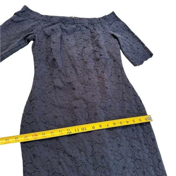 Lark & Ro Navy Blue Lace midi Dress Size 4 - Picture 8 of 17